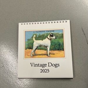 Cavallini & Co. 2025 Vintage Dogs Desk Calendar